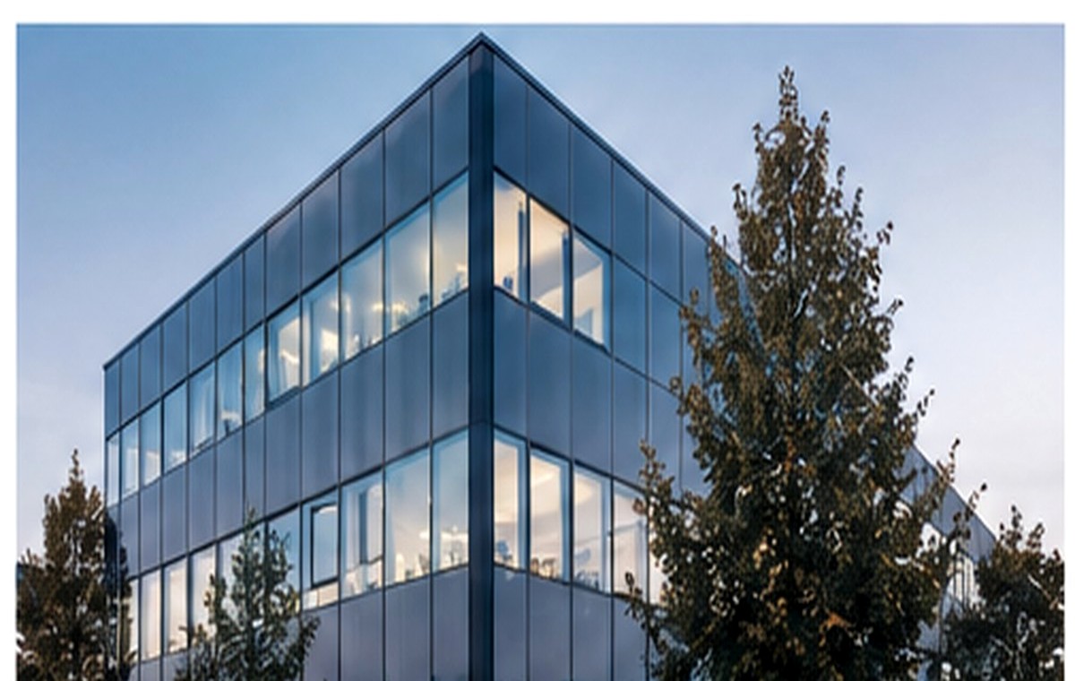 Modernes Gewerbegebäude